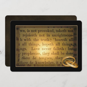 Wedding Rings Vow Renewal Invitation