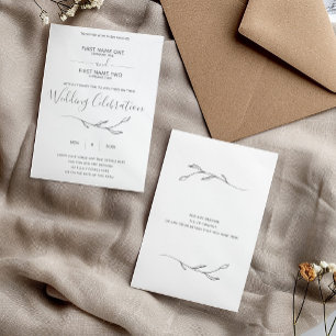 Wedding rings wedding invitation