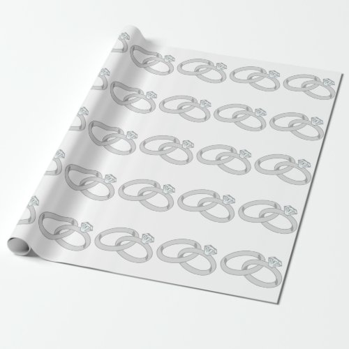 WEDDING RINGS WRAPPING PAPER