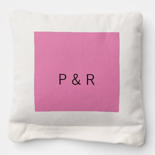 Wedding romantic partner add couple initial letter cornhole bags