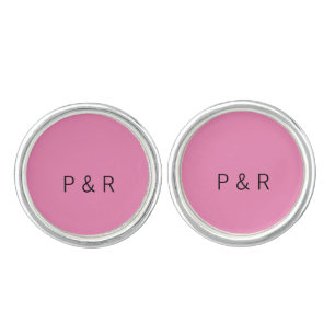 Wedding romantic partner add couple initial letter cufflinks