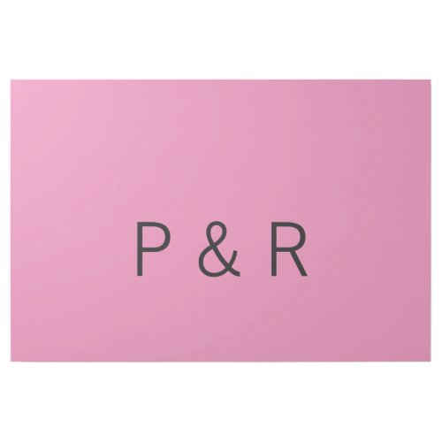 Wedding romantic partner add couple initial letter gallery wrap