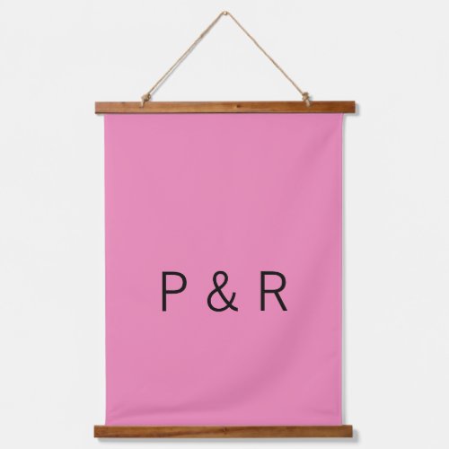 Wedding romantic partner add couple initial letter hanging tapestry