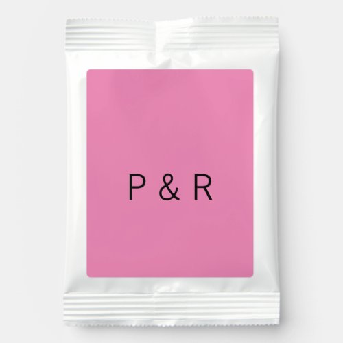 Wedding romantic partner add couple initial letter hot chocolate drink mix
