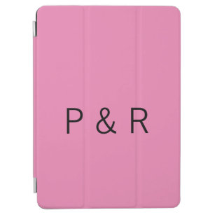 Wedding romantic partner add couple initial letter iPad air cover