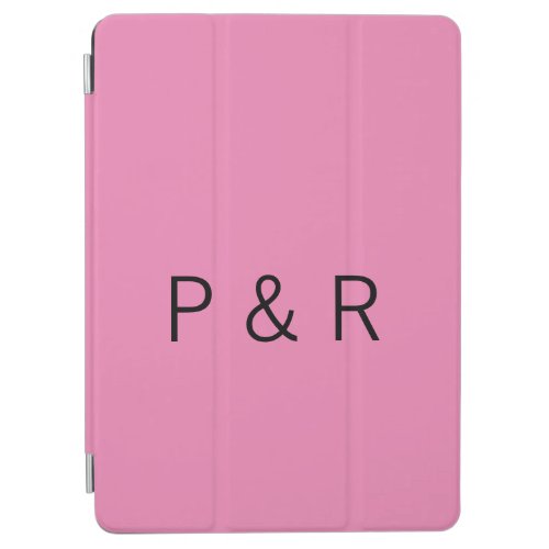 Wedding romantic partner add couple initial letter iPad air cover
