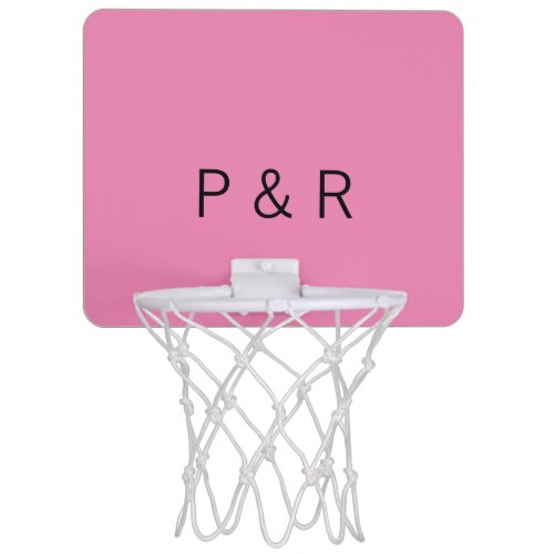 Wedding romantic partner add couple initial letter mini basketball hoop