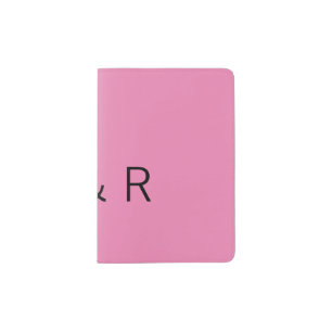 Wedding romantic partner add couple initial letter passport holder