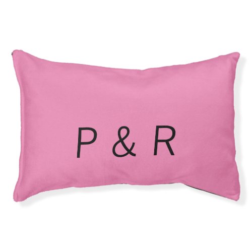 Wedding romantic partner add couple initial letter pet bed