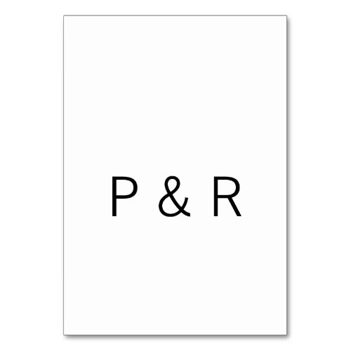 Wedding romantic partner add couple initial letter table number