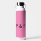 Initial Water Bottle - Pink, R