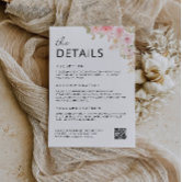Modern Dark Grey Script, Wedding Thank you Enclosure Card