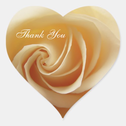 Wedding Rose Thank You Stickers