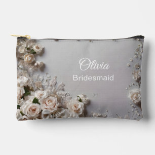 Wedding Roses Bridesmaid Accessory Pouch