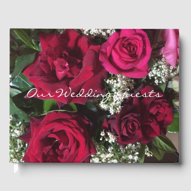 Wedding Roses Guest Book (Front)