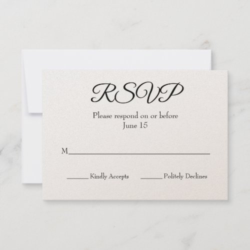 Wedding RSVP Card