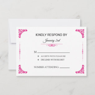 Wedding RSVP Card