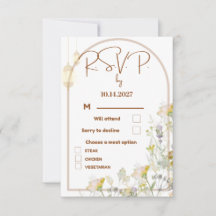 Wedding RSVP Card