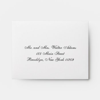 Wedding Rsvp Card Envelop | Wedding Invitation Envelope by PurplePaperInvites at Zazzle