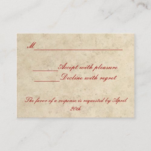 Wedding RSVP Card - Love Always Love Deep Business Card Template