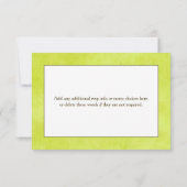 Wedding RSVP Card | The Perfect Pair (Back)