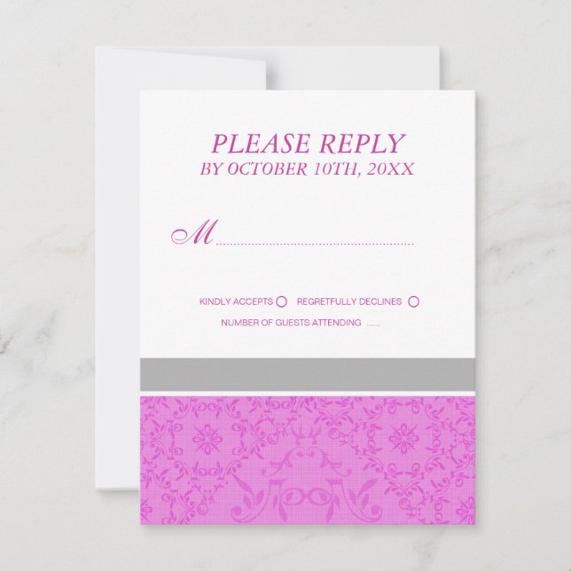 Wedding RSVP Cards (Front)