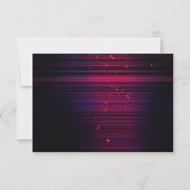 Wedding RSVP Cards | Classic, Vegas, Reception (Front)