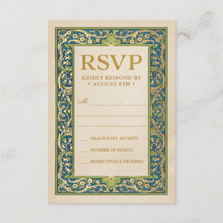 Wedding RSVP Cards | Illuminated Garden Collection
