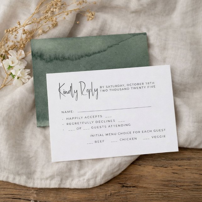 Wedding RSVP cards in a minimalist style. (Creator Uploaded)