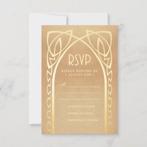 Wedding RSVP Cards  Vintage Nouveau