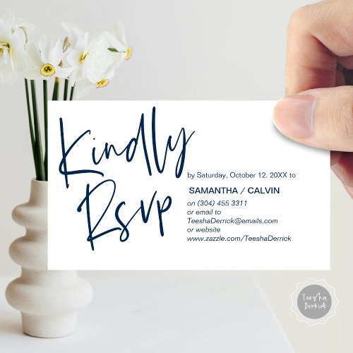 Wedding RSVP Casual Elegance Invitation respond