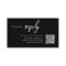 Wedding RSVP Enclosure Card | QR Code Black Insert