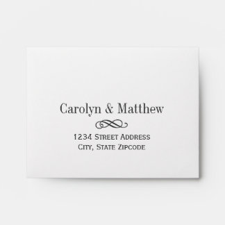 A2 Envelopes Invitation Zazzle Wedding Rsvp Envelopes Printed Address