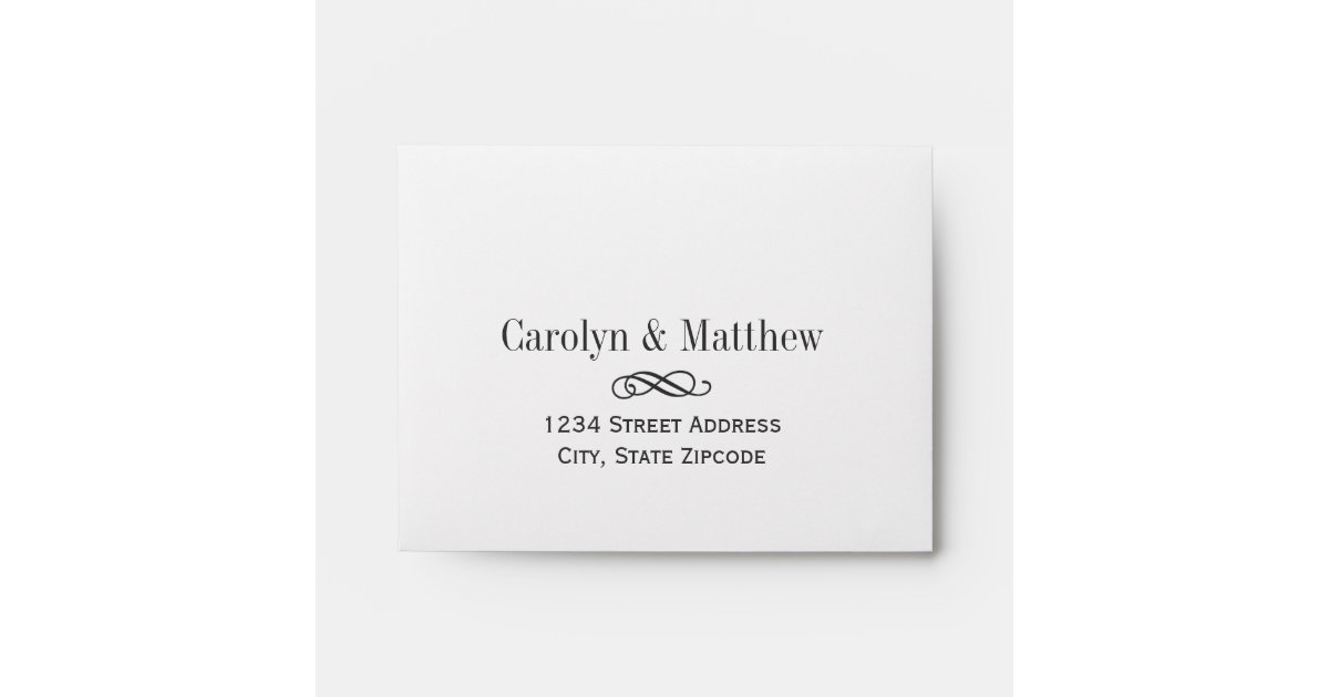 Wedding RSVP Envelopes Printed Address