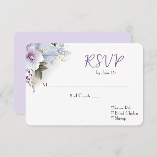 Wedding RSVP Floral Bouquet