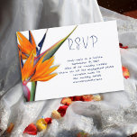 Wedding RSVP Online Bird-of-paradise Reply Cards