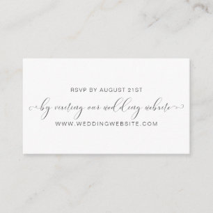 Wedding RSVP Online Card