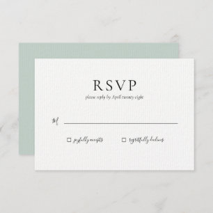 Wedding RSVP Reply card