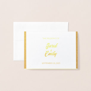 Wedding RSVP Response Foil Card