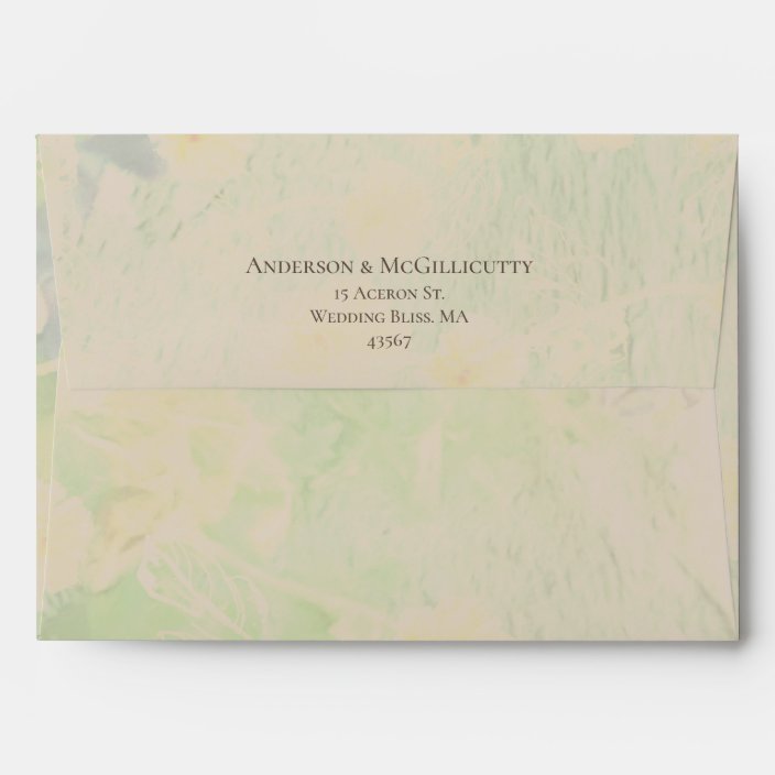 Wedding RSVP Return Adressed Envelope