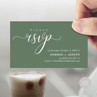 Wedding RSVP via Phone or email respond