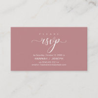 Wedding RSVP via Phone or email respond