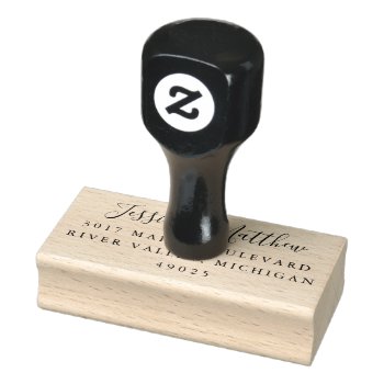 Wedding Rubber Stamp For Rsvps And Thank You Cards by BanterandCharm at Zazzle