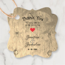 Wedding Rustic Chic Cool Classy Thank You Guest