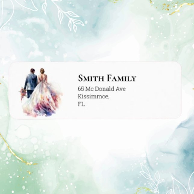  Wedding Rustic Classic Boho Floral Label (Add a heartfelt touch to your special day with our rustic classic boho floral label.)