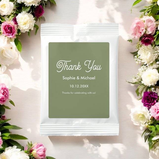 Wedding Sage Green Thank You Margarita Drink Mix (Creator Uploaded)