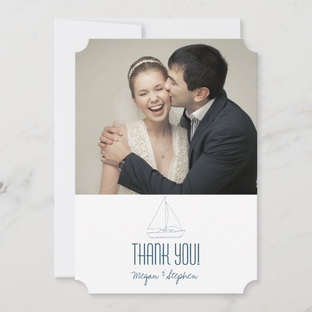 Wedding Sailboat - Thank You (Front)