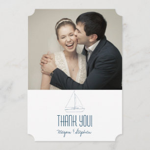 Wedding Sailboat - Thank You Card
