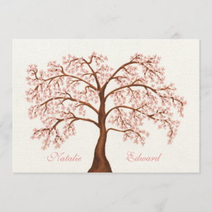 Wedding Sakura Cherry Blossom Tree Invitations