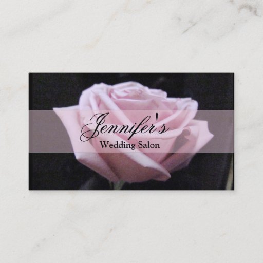 Customizable Wedding Salon Business Card